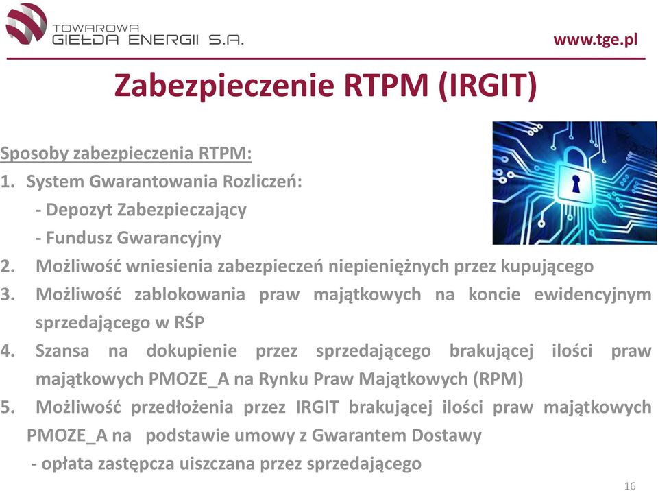 Możliwość zablokowania praw majątkowych na koncie ewidencyjnym sprzedającego w RŚP 4.