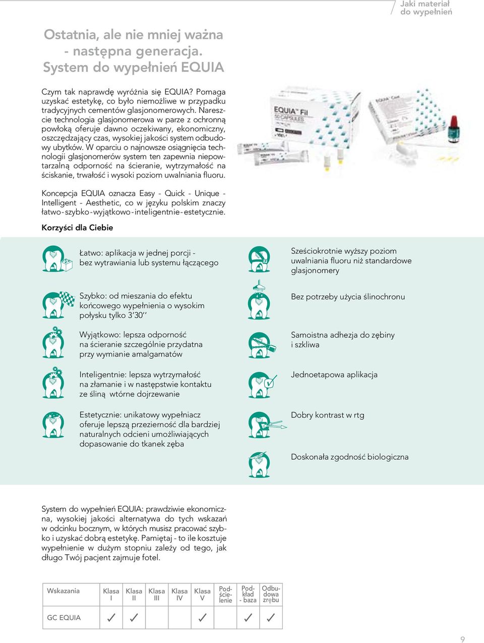 Nareszcie technologia glasjonomerowa w parze z ochronnå powłokå oferuje dawno oczekiwany, ekonomiczny, oszczëdzajåcy czas, wysokiej jakoπci system odbudowy ubytków.