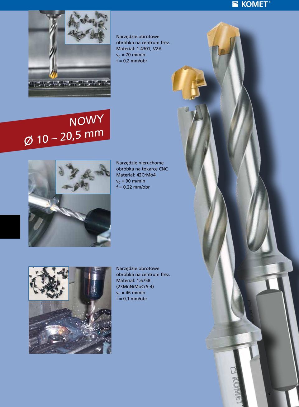 obróbka na tokarce CNC Materiał: 42CrMo4 vc = 90 m/min f = 0,22 mm/obr 6758