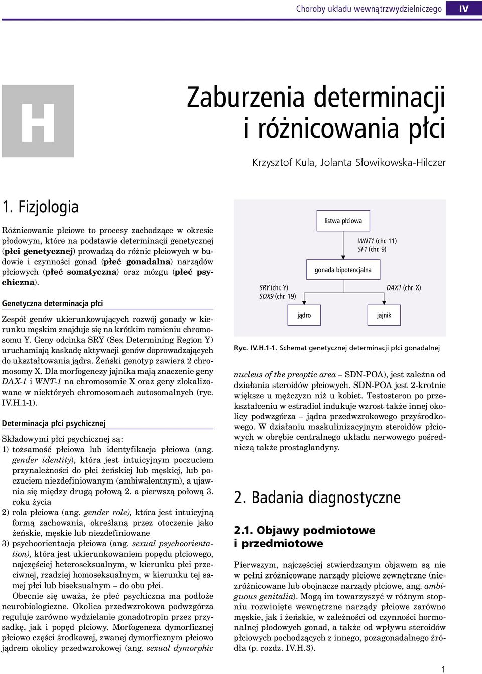 gonadalna) narządów płciowych (płeć somatyczna) oraz mózgu (płeć psychiczna).