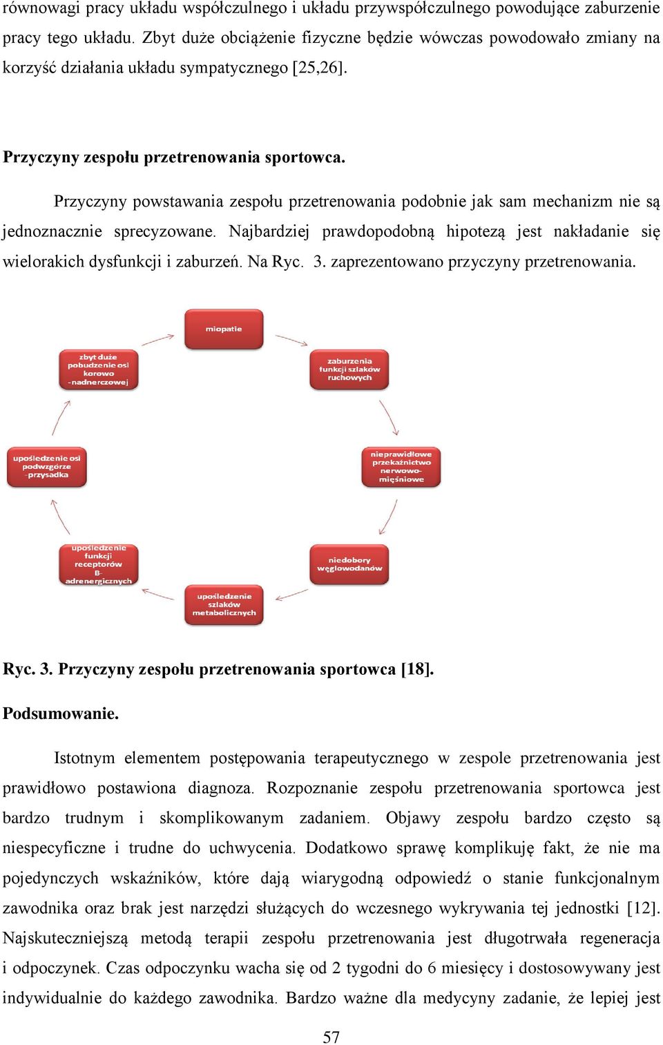 Przyczyny powstawania zespołu przetrenowania podobnie jak sam mechanizm nie są jednoznacznie sprecyzowane. Najbardziej prawdopodobną hipotezą jest nakładanie się wielorakich dysfunkcji i zaburzeń.