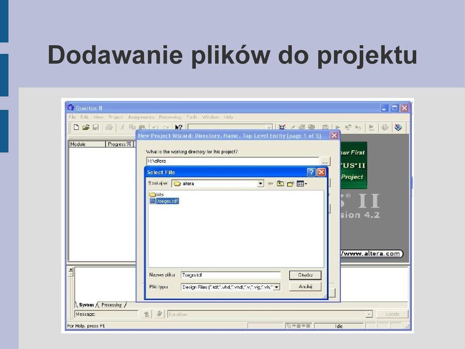 projektu