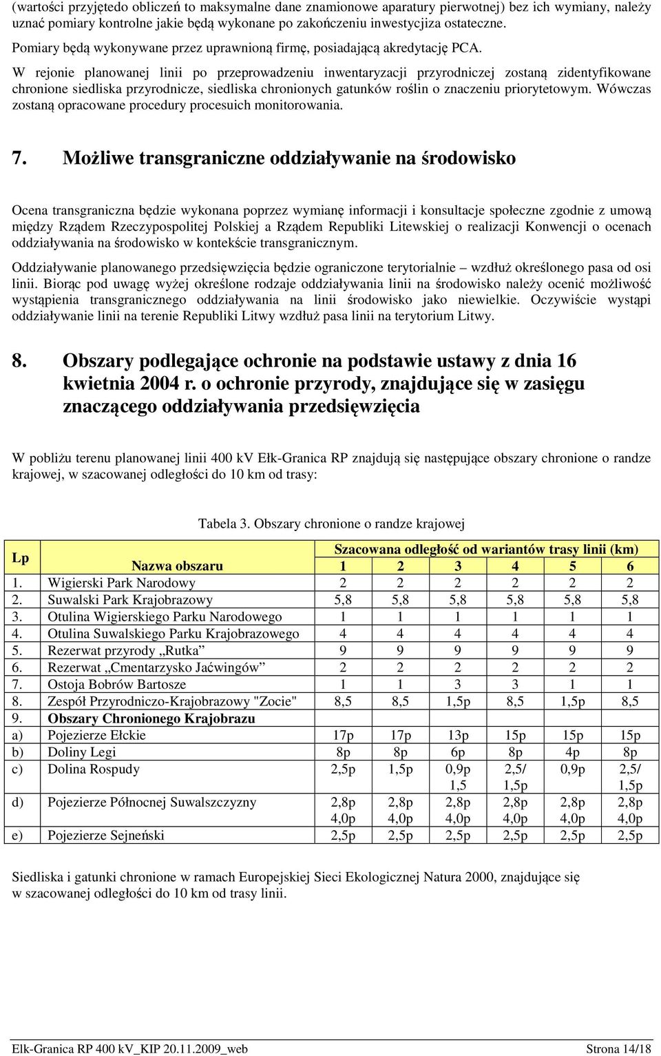 W rejonie planowanej linii po przeprowadzeniu inwentaryzacji przyrodniczej zostaną zidentyfikowane chronione siedliska przyrodnicze, siedliska chronionych gatunków roślin o znaczeniu priorytetowym.