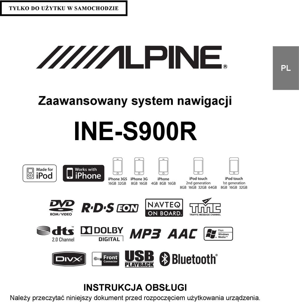 INSTRUKCJA OBSŁUGI Należy przeczytać