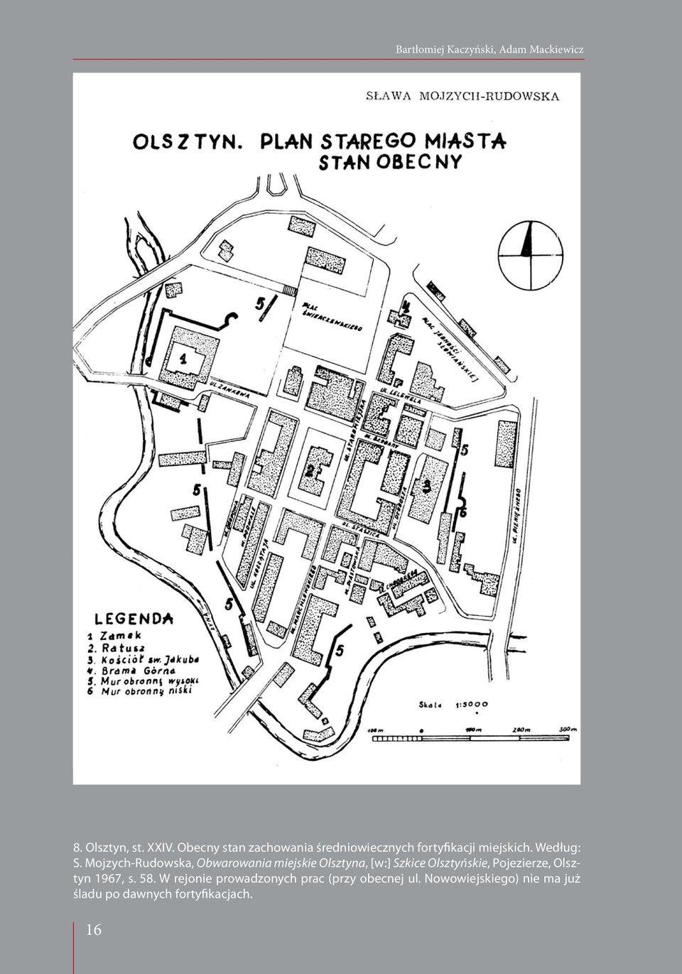 Mojzych-Rudowska, Obwarowania miejskie Olsztyna, [w:] Szkice Olsztyńskie, Pojezierze,