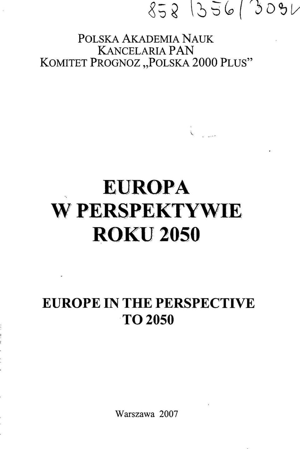 EUROPA W PERSPEKTYWIE ROKU 2050