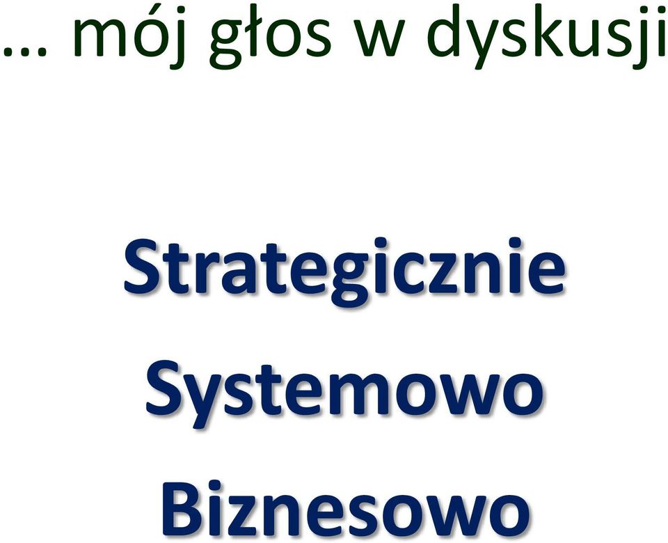 Strategicznie