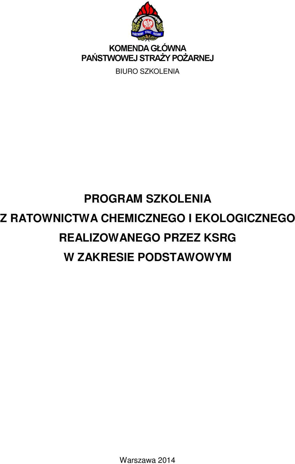 RATOWNICTWA CHEMICZNEGO I EKOLOGICZNEGO