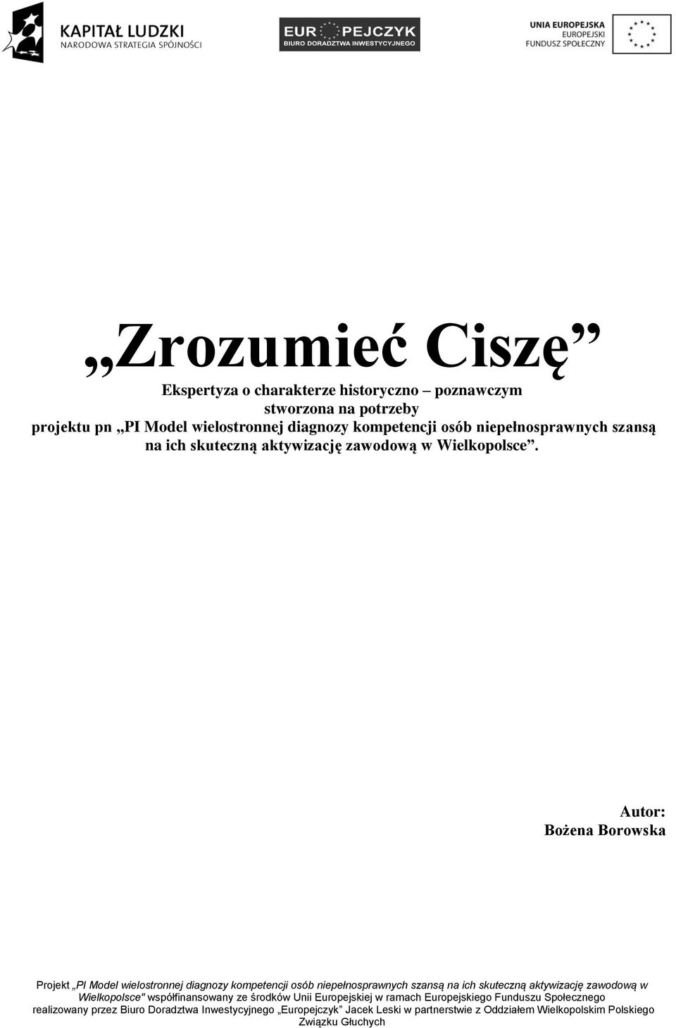 wielostronnej diagnozy kompetencji osób niepełnosprawnych