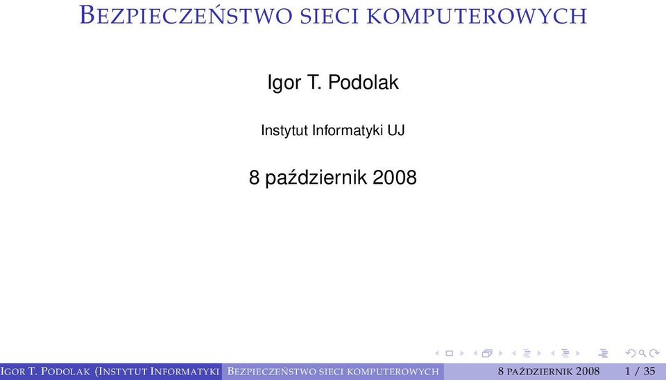 2008 IGOR T.