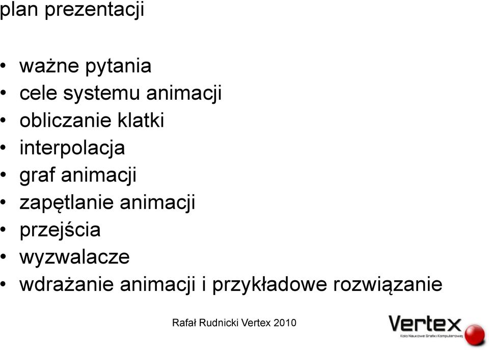 animacji zapętlanie animacji przejścia