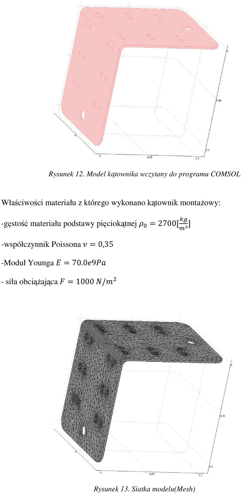 którego wykonano kątownik montaŝowy: -gęstość materiału podstawy