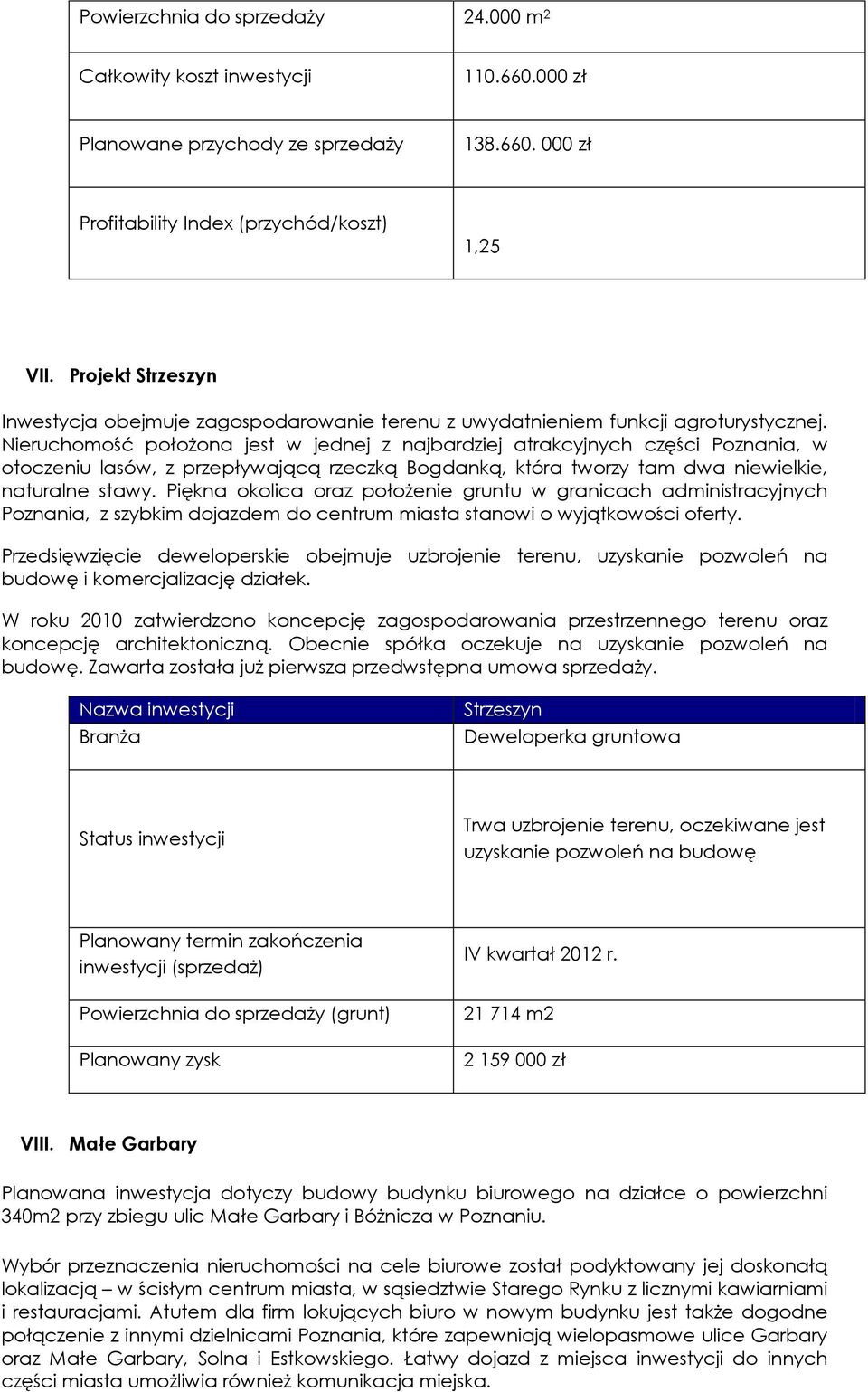 Nieruchomość położona jest w jednej z najbardziej atrakcyjnych części Poznania, w otoczeniu lasów, z przepływającą rzeczką Bogdanką, która tworzy tam dwa niewielkie, naturalne stawy.