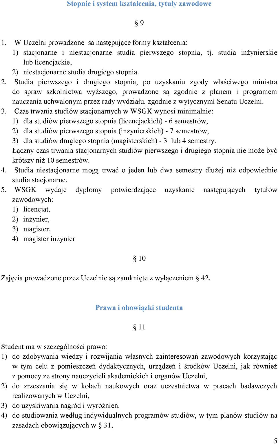 niestacjonarne studia drugiego stopnia. 2.