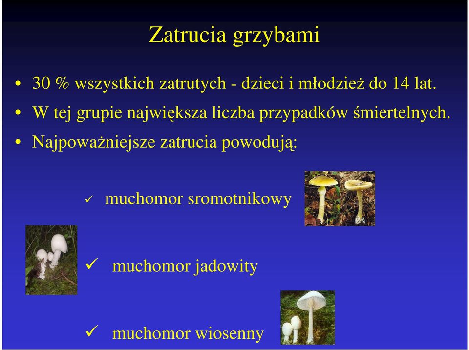 W tej grupie największa liczba przypadków śmiertelnych.