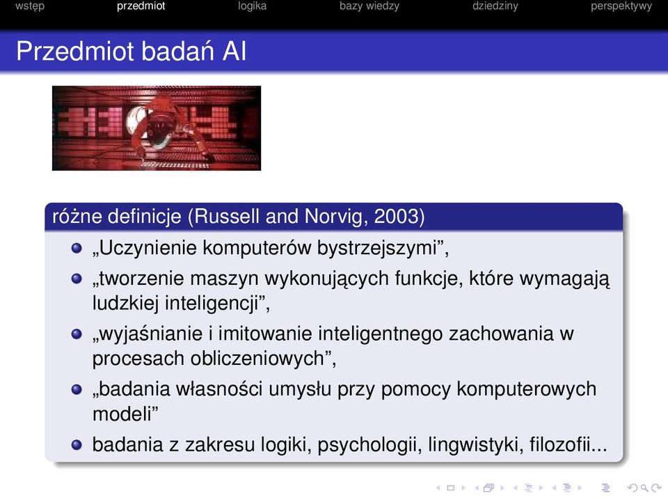 wyjaśnianie i imitowanie inteligentnego zachowania w procesach obliczeniowych, badania