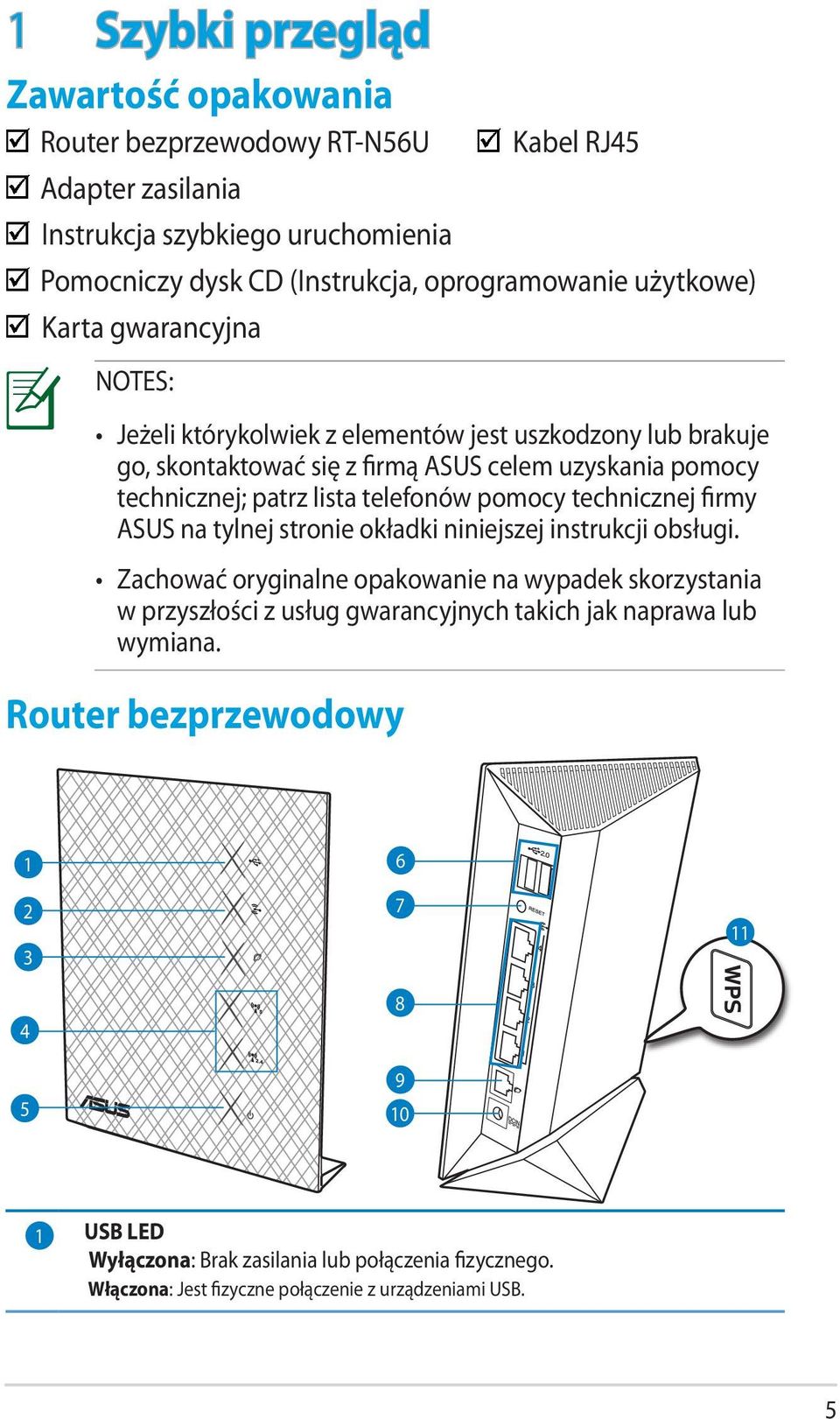 obsługi. Zachować oryginalne opakowanie na wypadek skorzystania w przyszłości z usług gwarancyjnych takich jak naprawa lub wymiana.