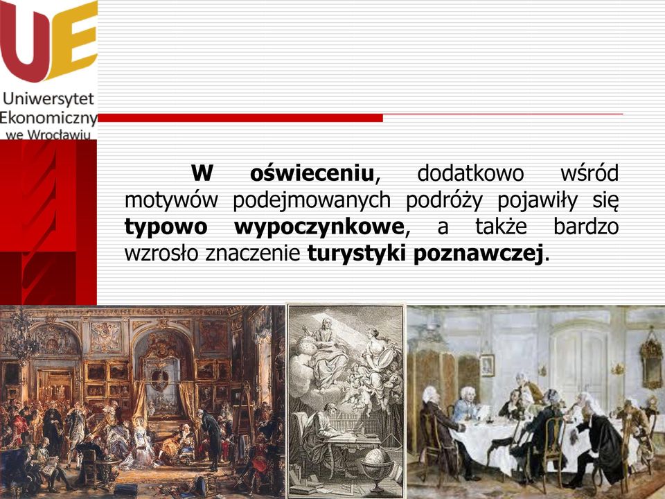 pojawiły się typowo wypoczynkowe, a