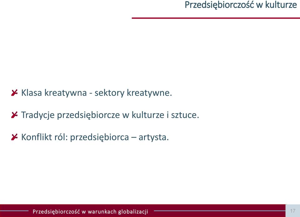 Tradycje przedsiębiorcze w kulturze i