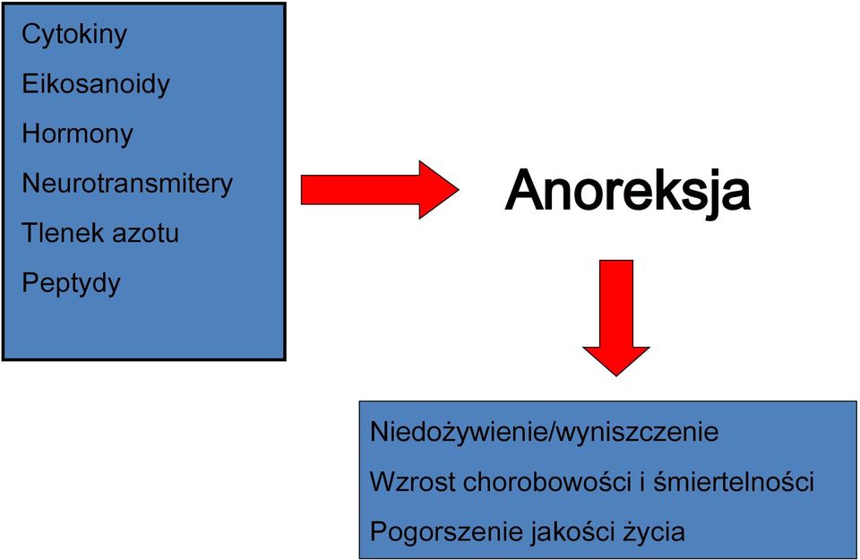 Anoreksja Niedożywienie/wyniszczenie