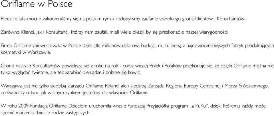 jedną z najnowocześniejszych fabryk produkujących kosmetyki w Warszawie.