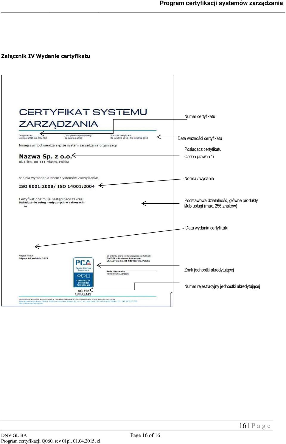 główne produkty i/lub usługi (max.