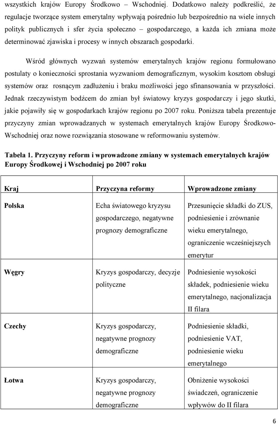 może determinować zjawiska i procesy w innych obszarach gospodarki.