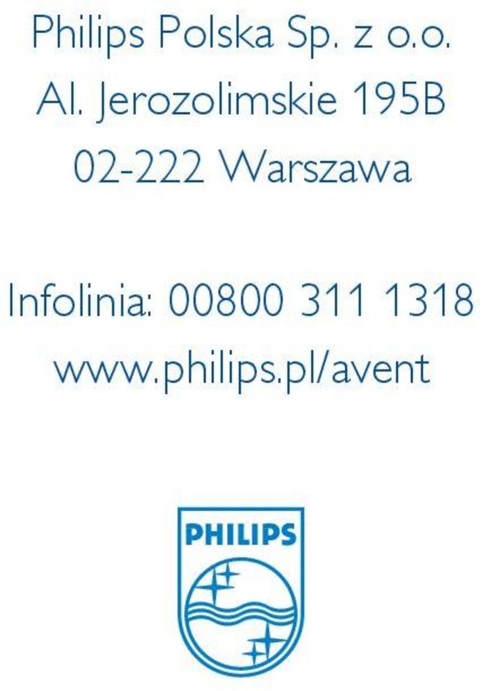 Warszawa Infolinia: 00800