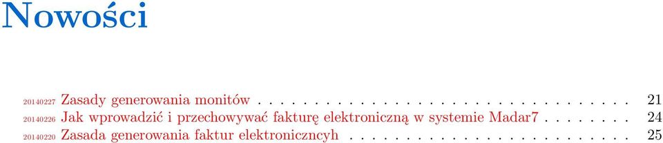 przechowywać fakturę elektroniczną w systemie Madar7.