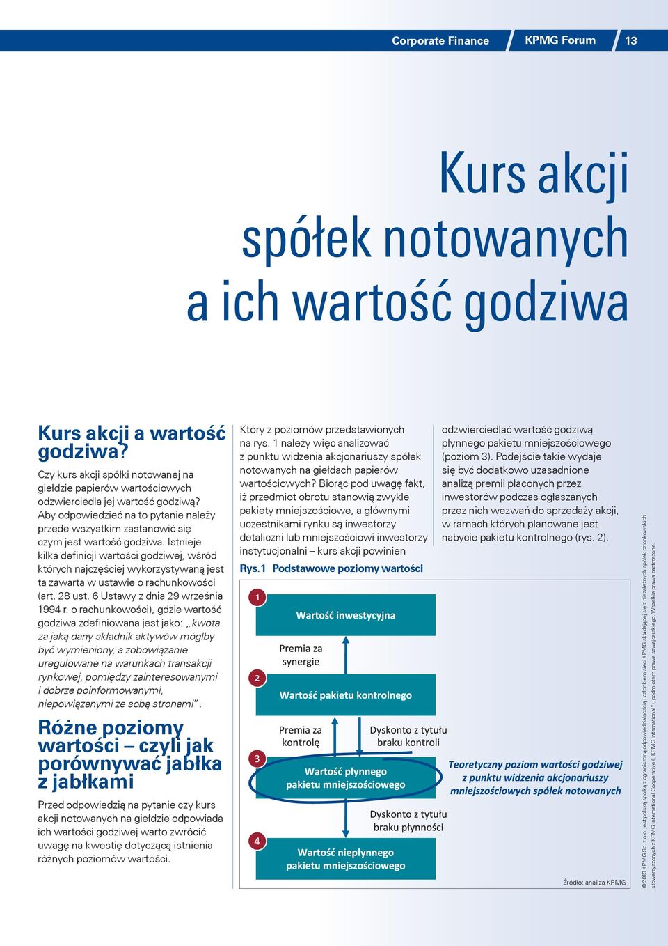 Istnieje kilka definicji wartości godziwej, wśród których najczęściej wykorzystywaną jest ta zawarta w ustawie o rachunkowości (art. 28 ust. 6 Ustawy z dnia 29 września 1994 r.