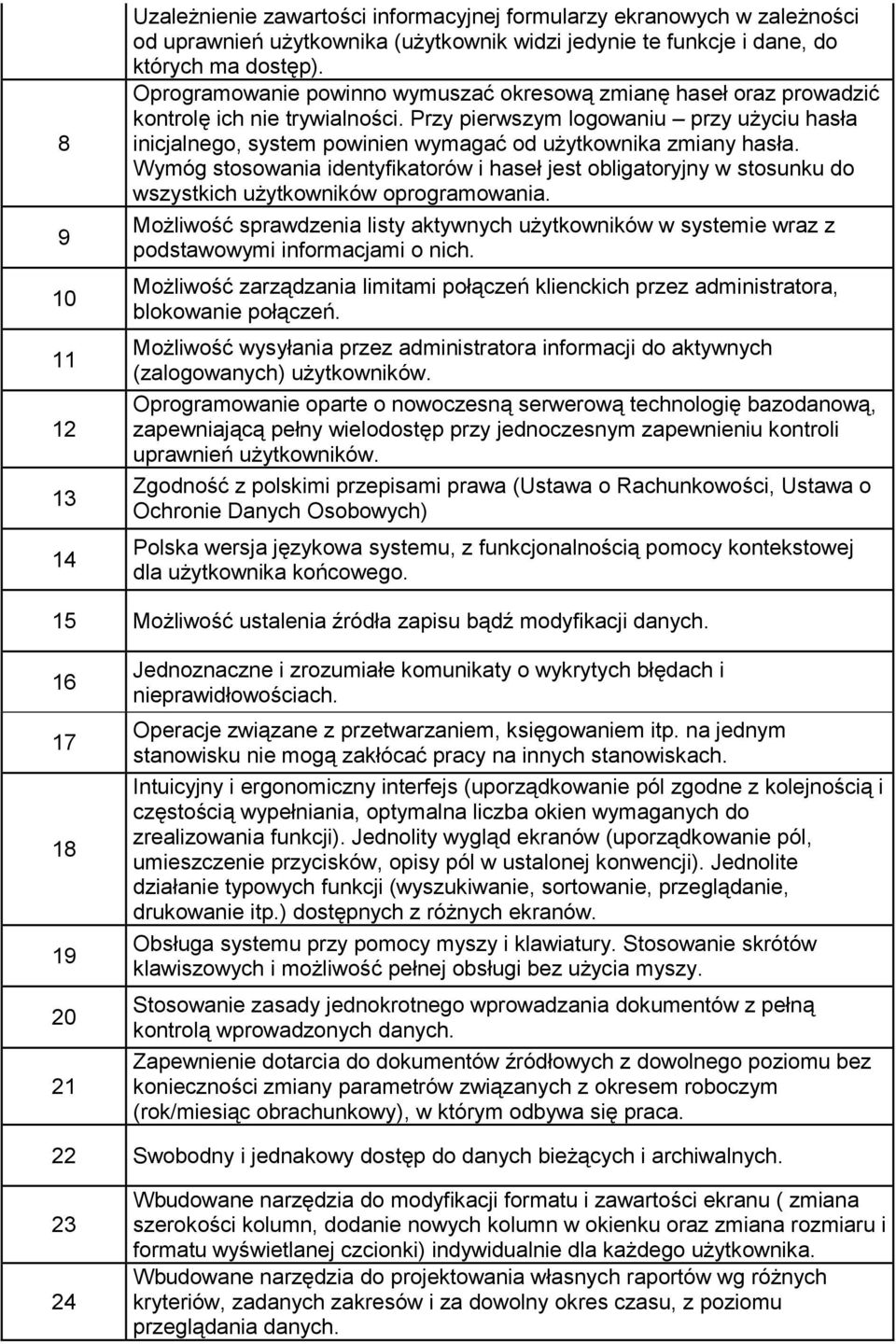 Przy pierwszym logowaniu przy użyciu hasła inicjalnego, system powinien wymagać od użytkownika zmiany hasła.