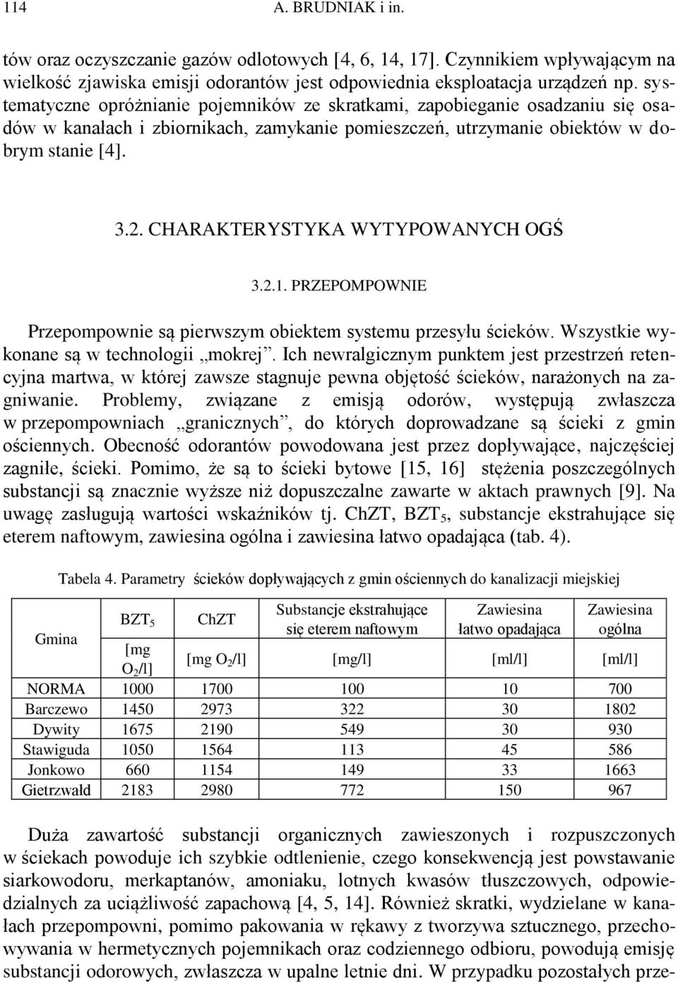 CHARAKTERYSTYKA WYTYPOWANYCH OGŚ 3.2.1. PRZEPOMPOWNIE Przepompownie są pierwszym obiektem systemu przesyłu ścieków. Wszystkie wykonane są w technologii mokrej.