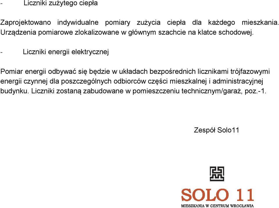 - Liczniki energii elektrycznej Pomiar energii odbywać się będzie w układach bezpośrednich licznikami trójfazowymi