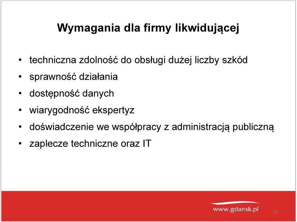 dostępność danych wiarygodność ekspertyz doświadczenie