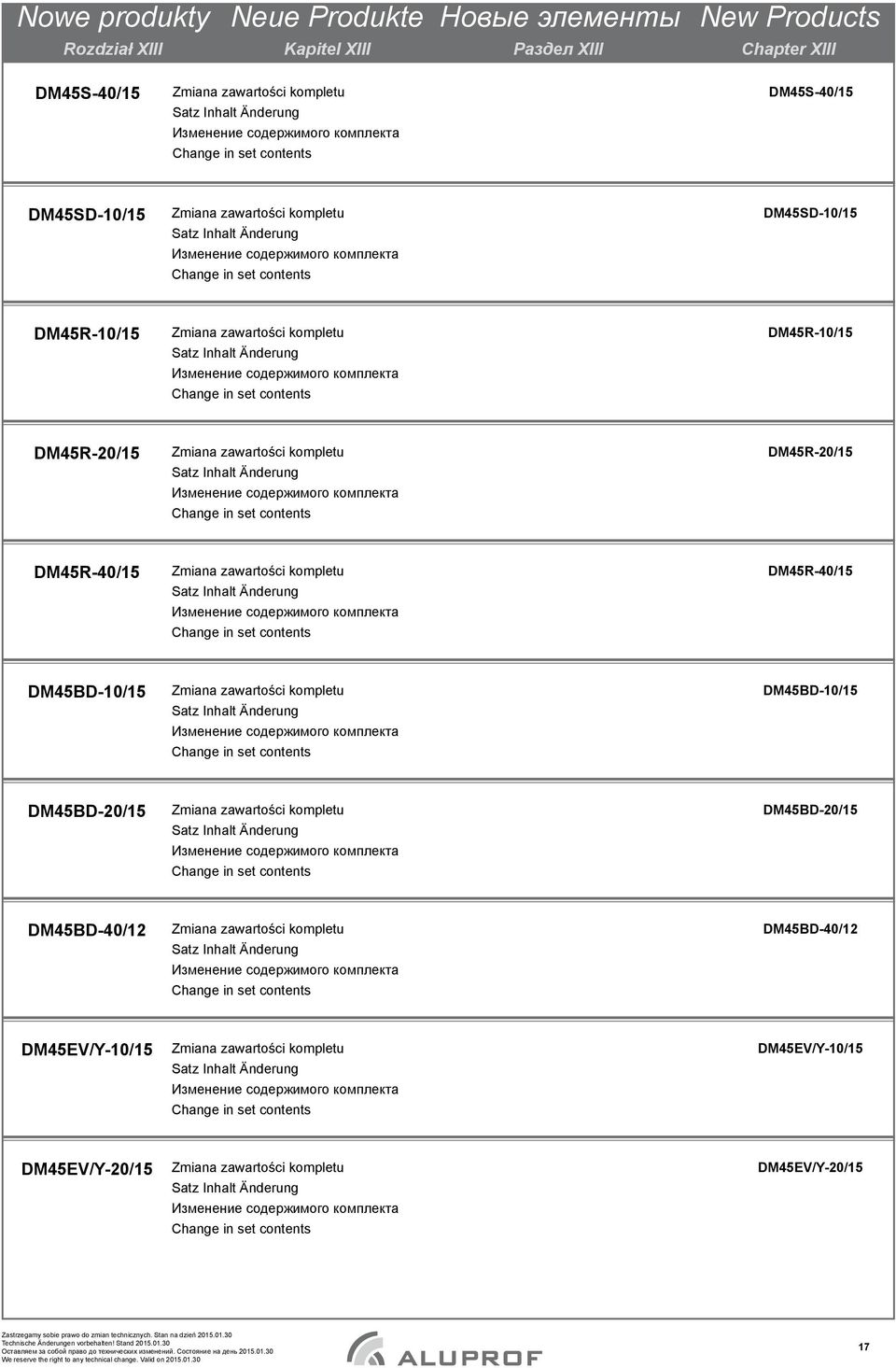 DM45R-40/15 DM45R-40/15 DM45BD-10/15 DM45BD-10/15 DM45BD-20/15 DM45BD-20/15