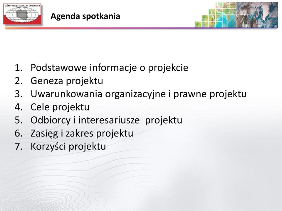 Uwarunkowania organizacyjne i prawne projektu 4.