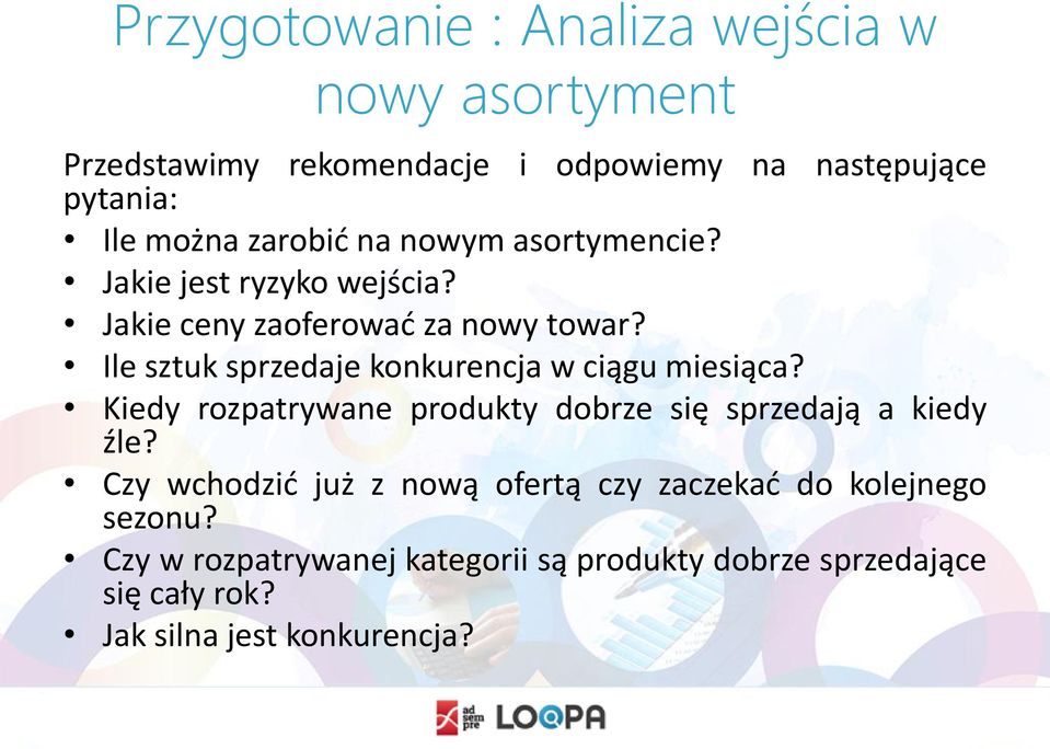 Ile sztuk sprzedaje konkurencja w ciągu miesiąca? Kiedy rozpatrywane produkty dobrze się sprzedają a kiedy źle?