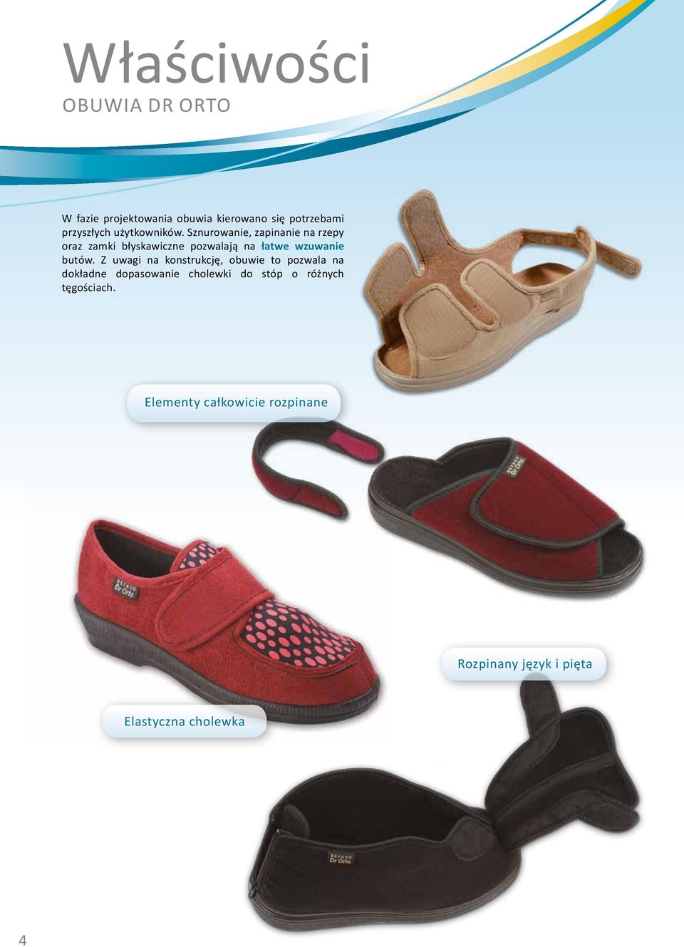 Sznurowanie, zapinanie na rzepy oraz zamki błyskawiczne pozwalają na łatwe wzuwanie butów.