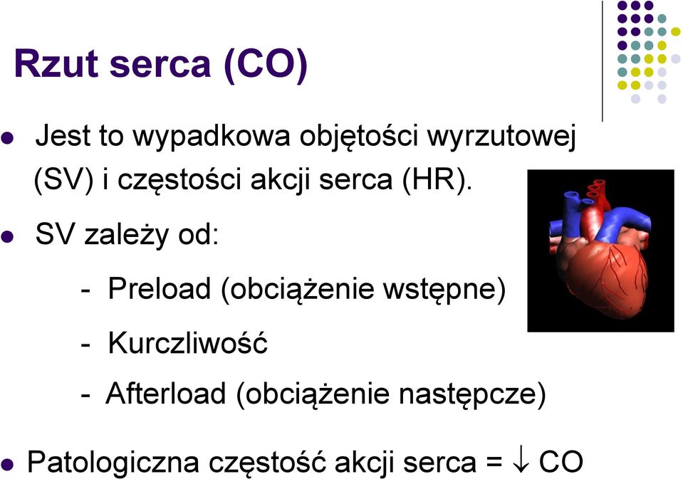 SV zależy od: - Preload (obciążenie wstępne) -