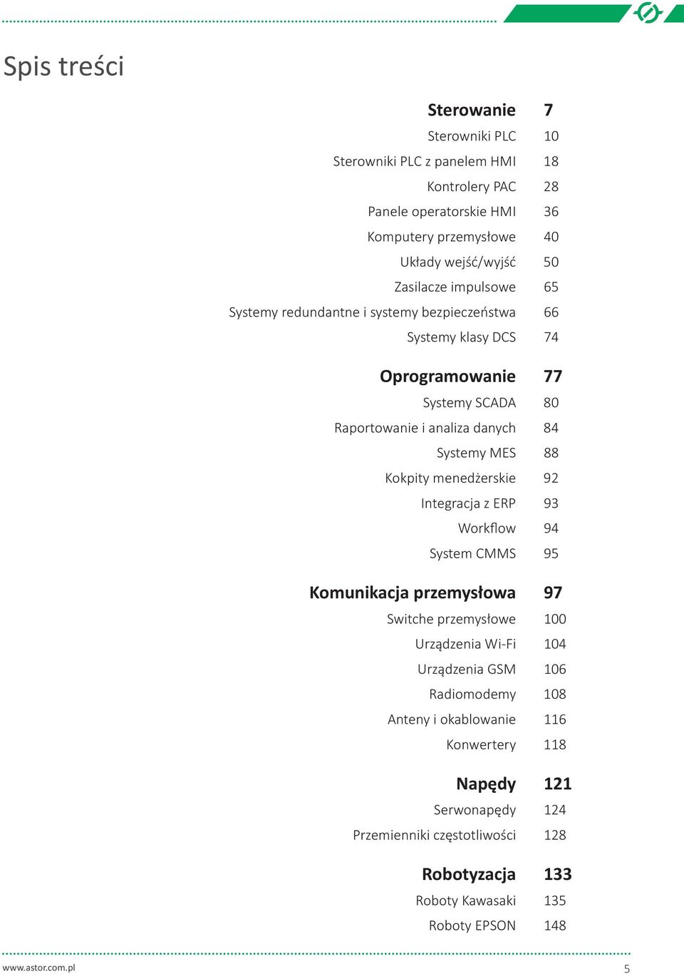 88 Kokpity menedżerskie 92 Integracja z ERP 93 Workflow 94 System CMMS 95 Komunikacja przemysłowa 97 Switche przemysłowe 100 Urządzenia Wi-Fi 104 Urządzenia GSM 106