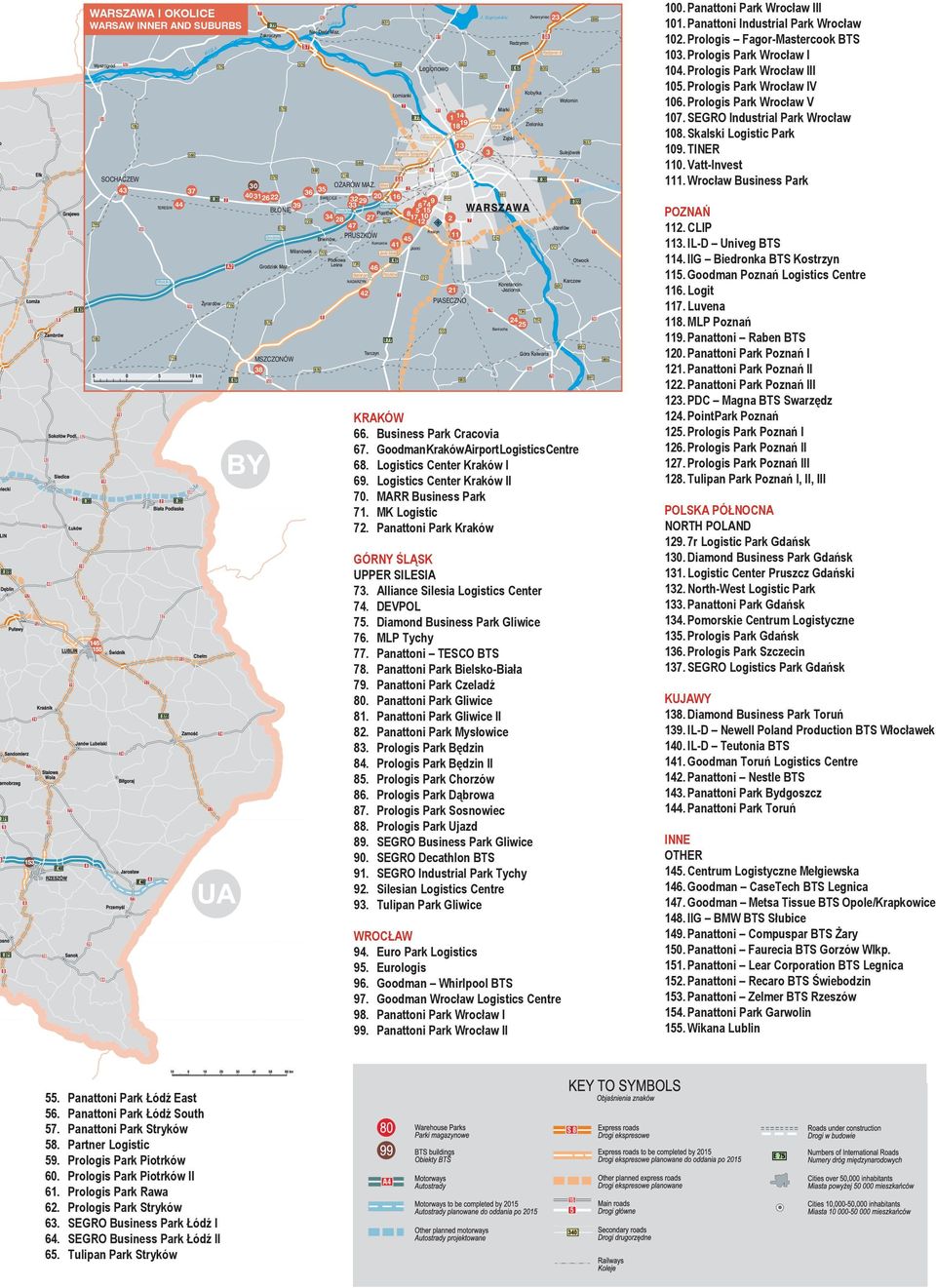 Wrocław Business Park KRAKÓW 66. Business Park Cracovia 67. Goodman Kraków Airport Logistics Centre 68. Logistics Center Kraków I 69. Logistics Center Kraków II 70. MARR Business Park 71.