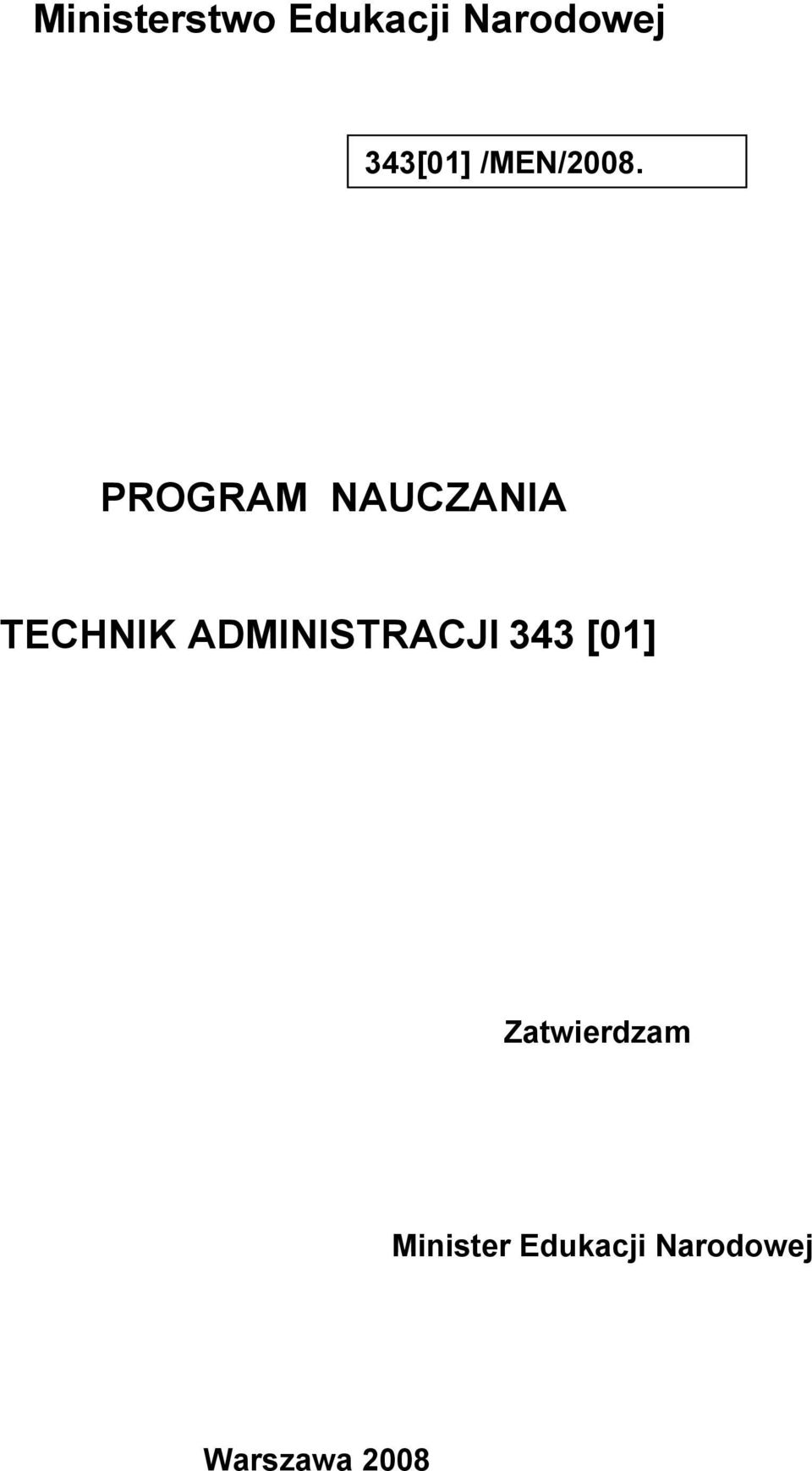 PROGRAM NAUCZANIA TECHNIK