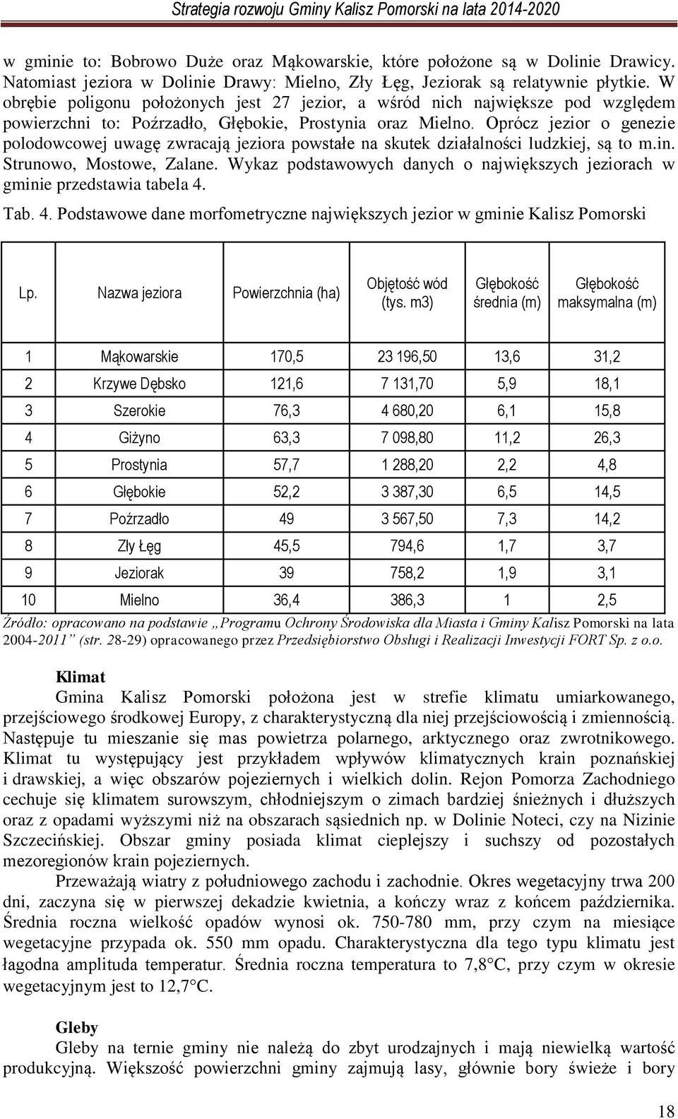 Oprócz jezior o genezie polodowcowej uwagę zwracają jeziora powstałe na skutek działalności ludzkiej, są to m.in. Strunowo, Mostowe, Zalane.