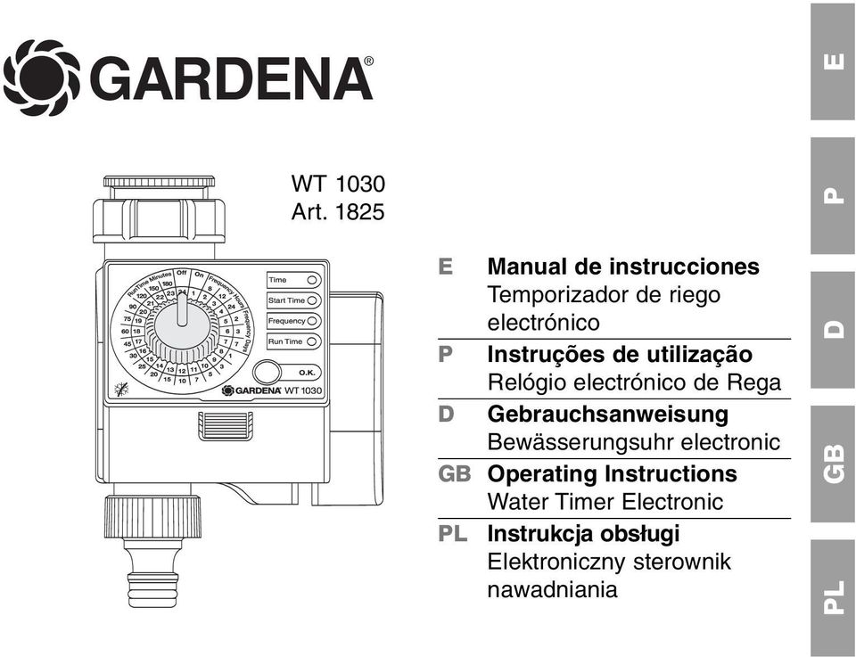 Instruções de utilização Relógio electrónico de Rega D Gebrauchsanweisung