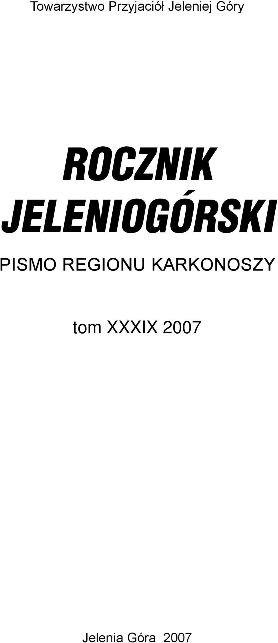 JELENIOGÓRSKI PISMO REGIONU