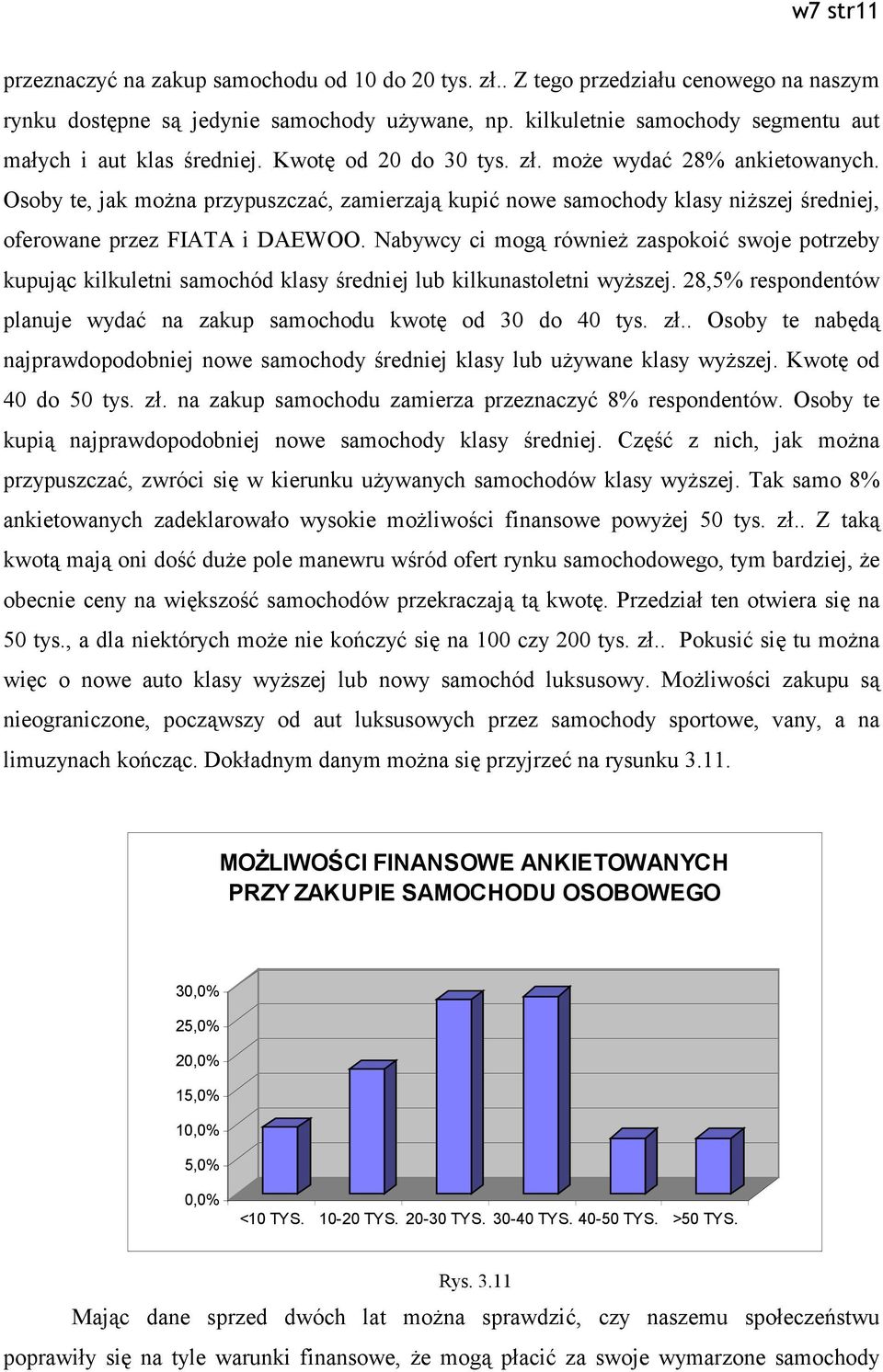 Osoby te, jak można przypuszczać, zamierzają kupić nowe samochody klasy niższej średniej, oferowane przez FIATA i DAEWOO.