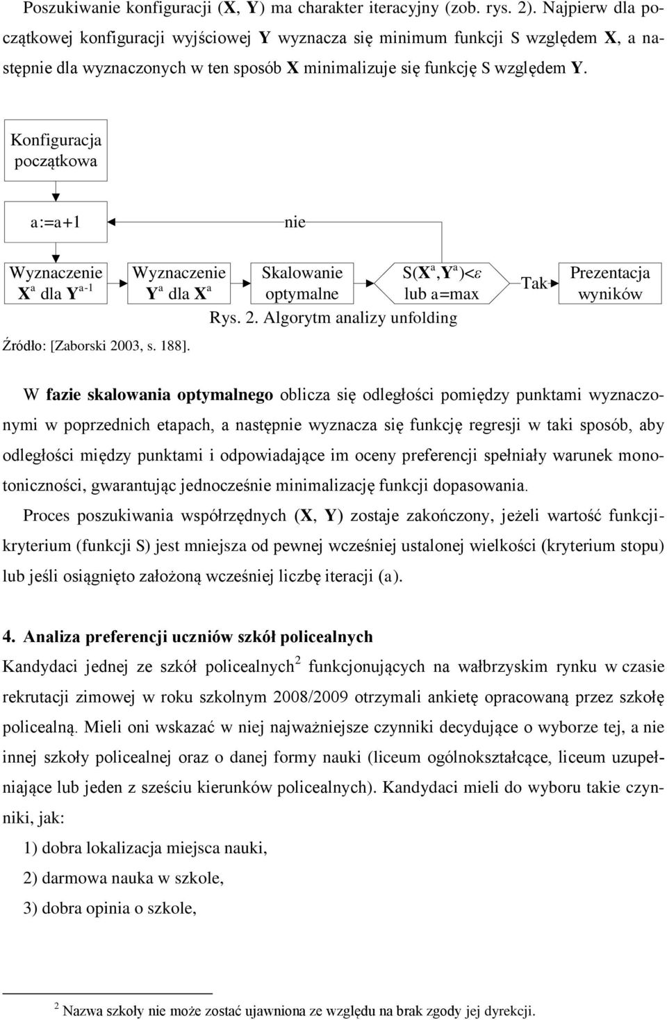 Konfiguracja początkowa a:=a+1 nie Wyznaczenie X a dla Y a-1 Źródło: [Zaborski 20