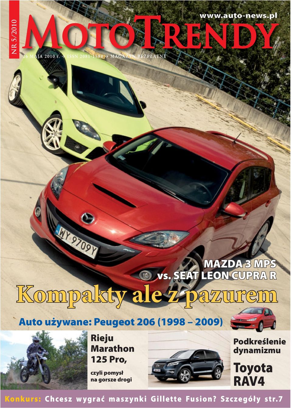 206 (1998 2009) Rieju Marathon 125 Pro, czyli pomysł na gorsze drogi MAZDA 3