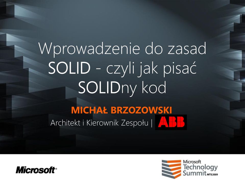 SOLIDny kod MICHAŁ