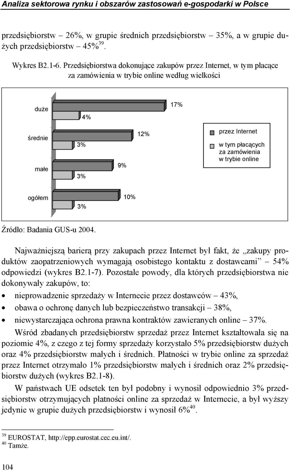 trybie online ogółem 3% 10% Źródło: Badania GUS-u 2004.